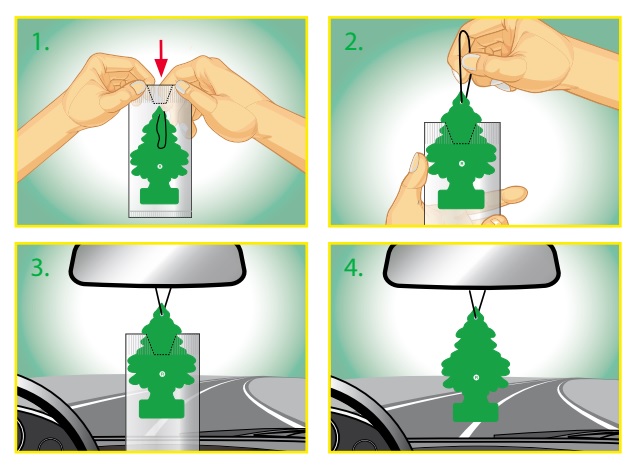 WUNDER BAUM ZAPACH CHOINKA BLACK CLASSIC CZARNA Rodzaj zawieszki