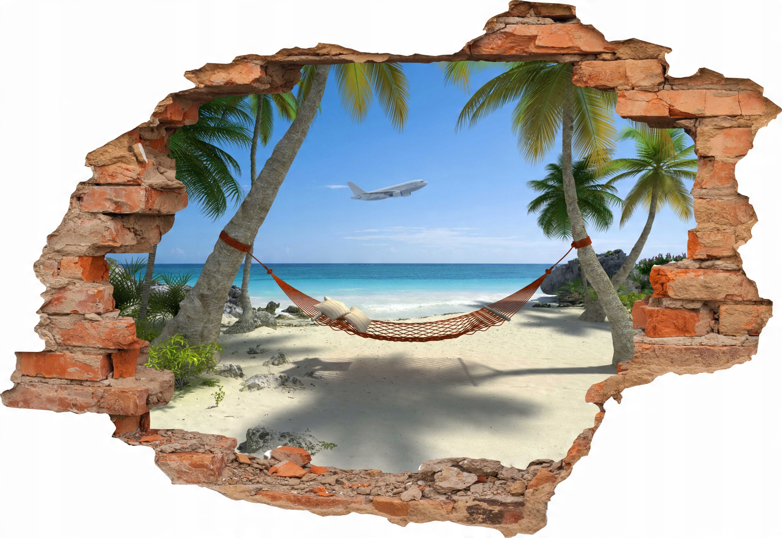 

Naklejki na ścianę piękny Widok 3D dziura 220x150