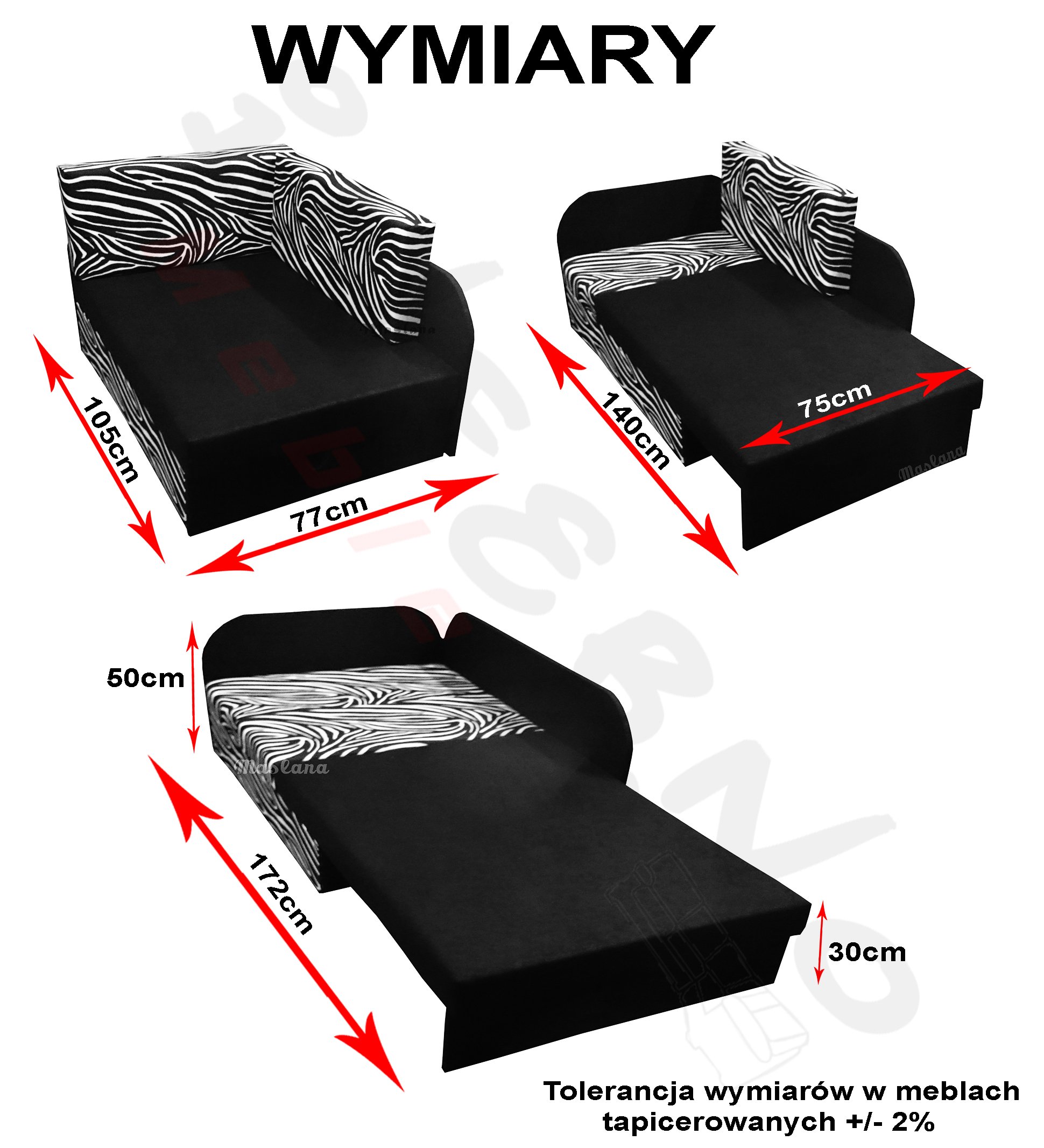 Rogówka dziecięca, sofka, łóżko, wypoczynek Kolekcja Kubuś
