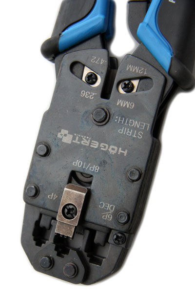 Zaciskarka RJ11 RJ12 RJ45; 4P, 6P, 8P, 10P HT1P170 Marka GTV