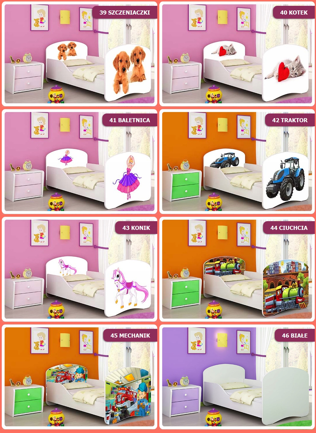 Łóżko dziecięce 160x80 + materac NOWOŚĆ 160/80 Długość 164 cm