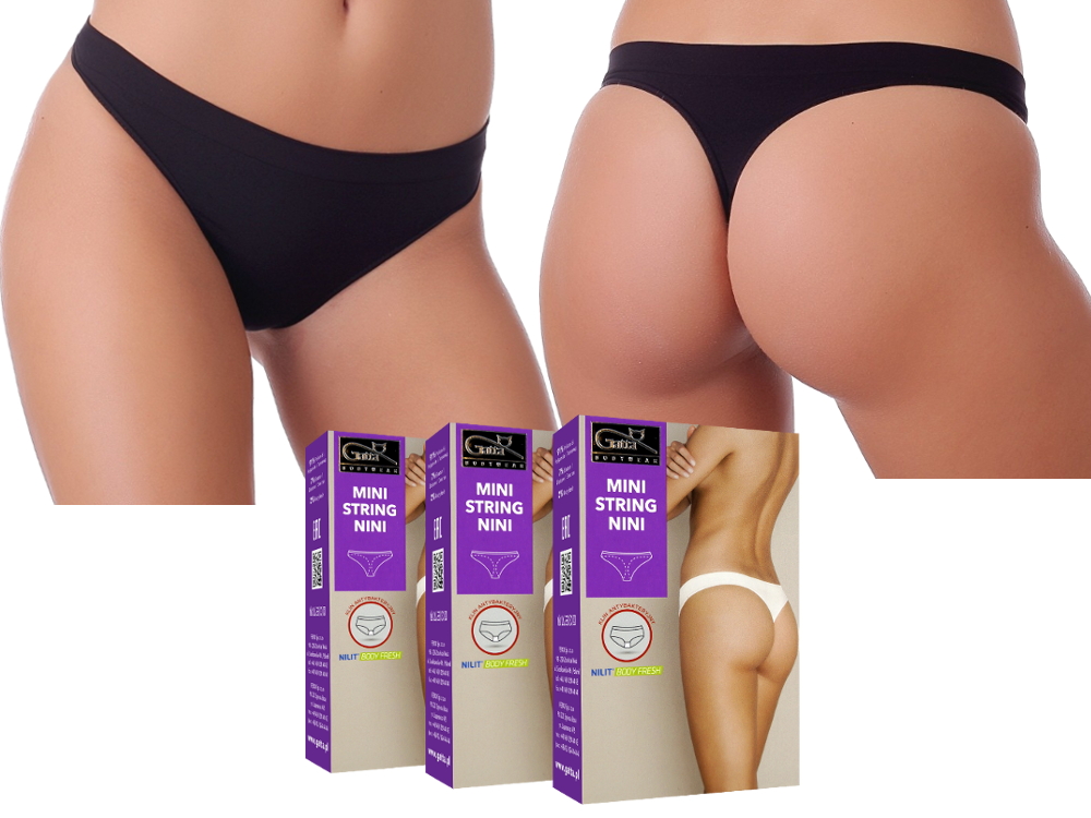

Damskie bezszwowe Stringi Gatta Nini 3szt r. XL