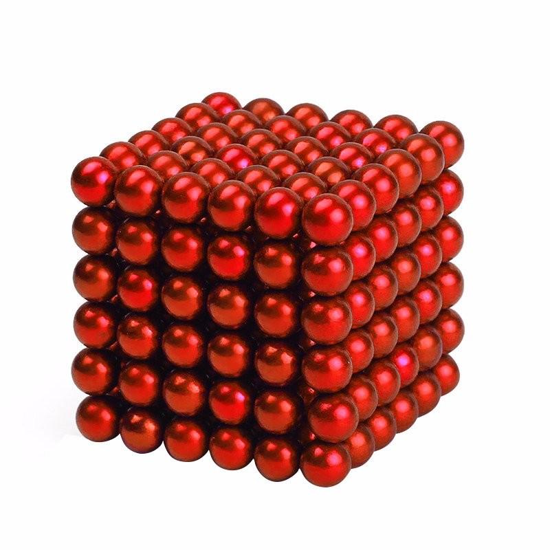 Neocube klocki magnetyczne kulki czerwone 5mm+Box