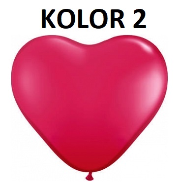 BALON SERCE CZERWONY BIAŁY 2 SZT BALONY SERCA ŚLUB Kod producenta Balon 1