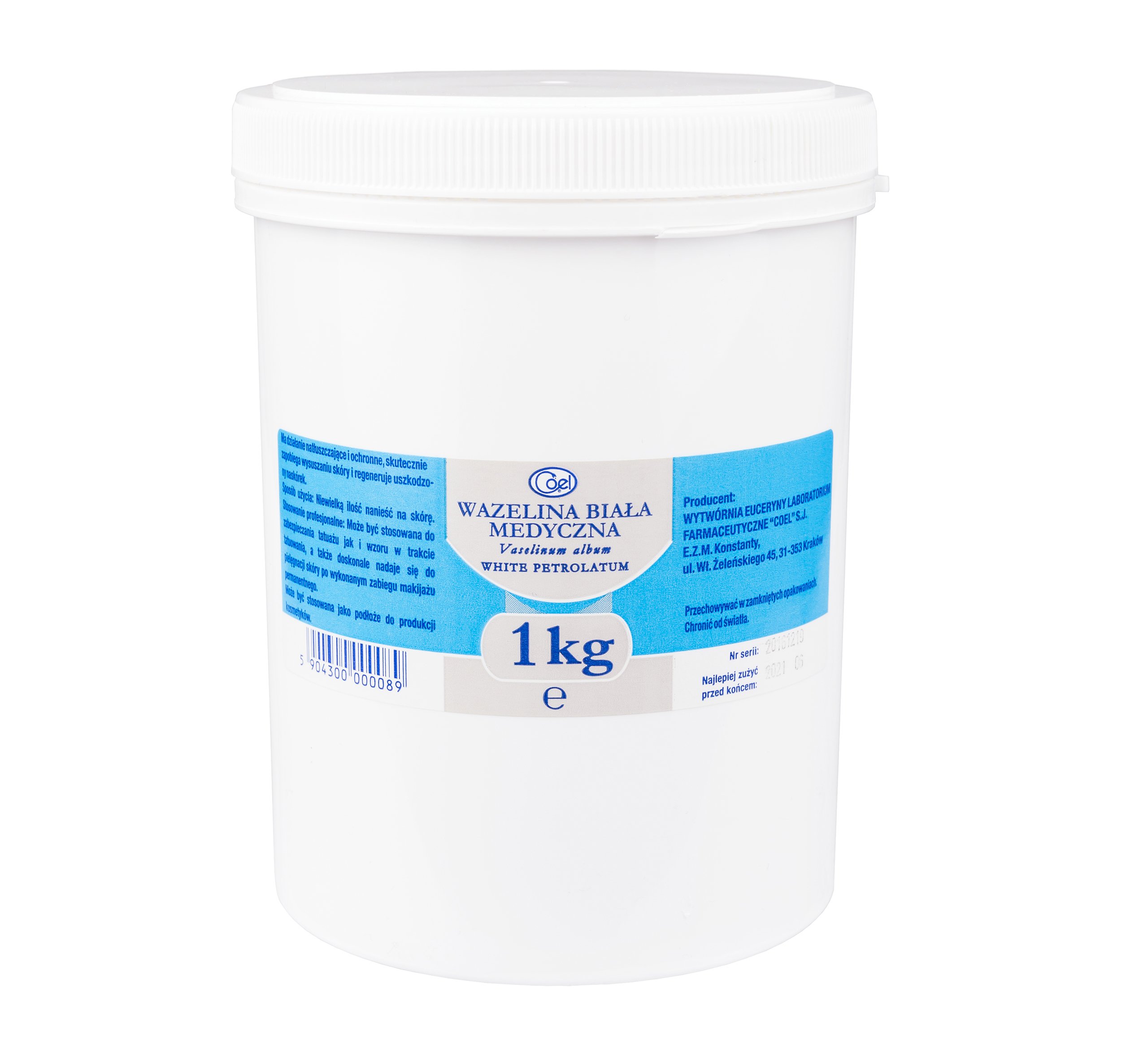 

Biała Wazelina Medyczna (kosmetyczna) 1 kg