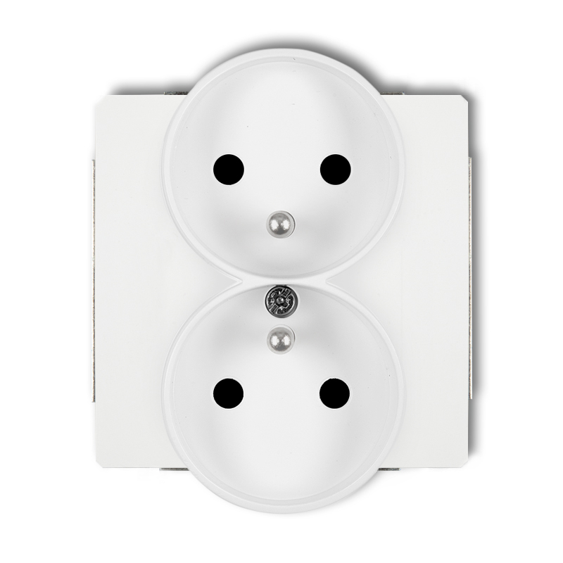 

Gniazdo podwójne DGPR-2z z uziemieniem Deco Karlik