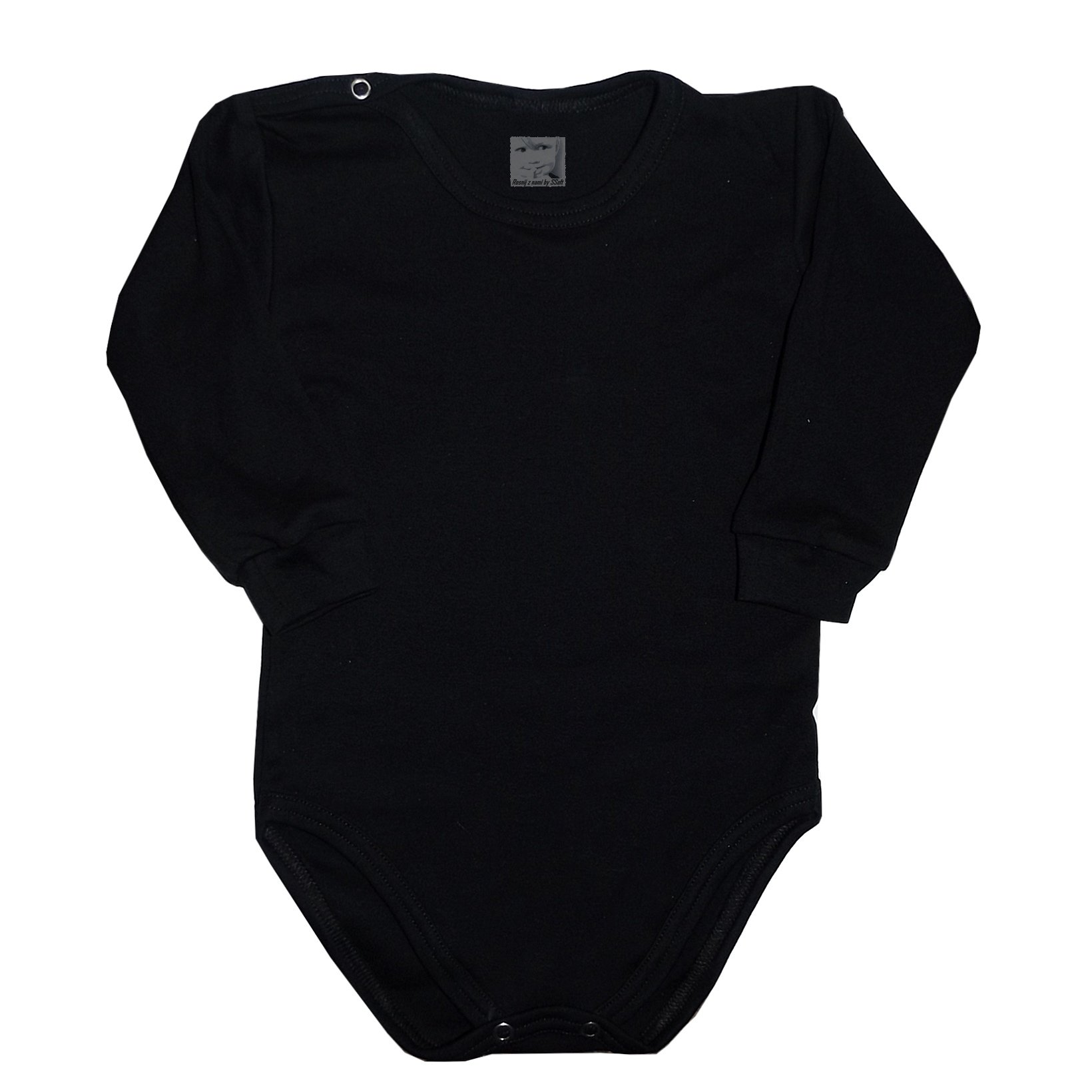 

Body 110 długi rękaw 100% bawełny bodziak Czarne