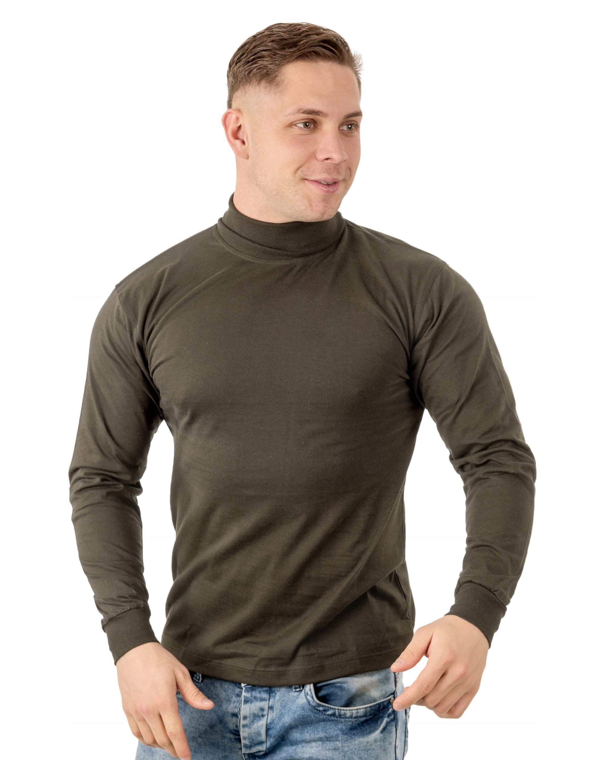

Elegancki Sweter Golf Męski Golfy Wxm r XL brązowy