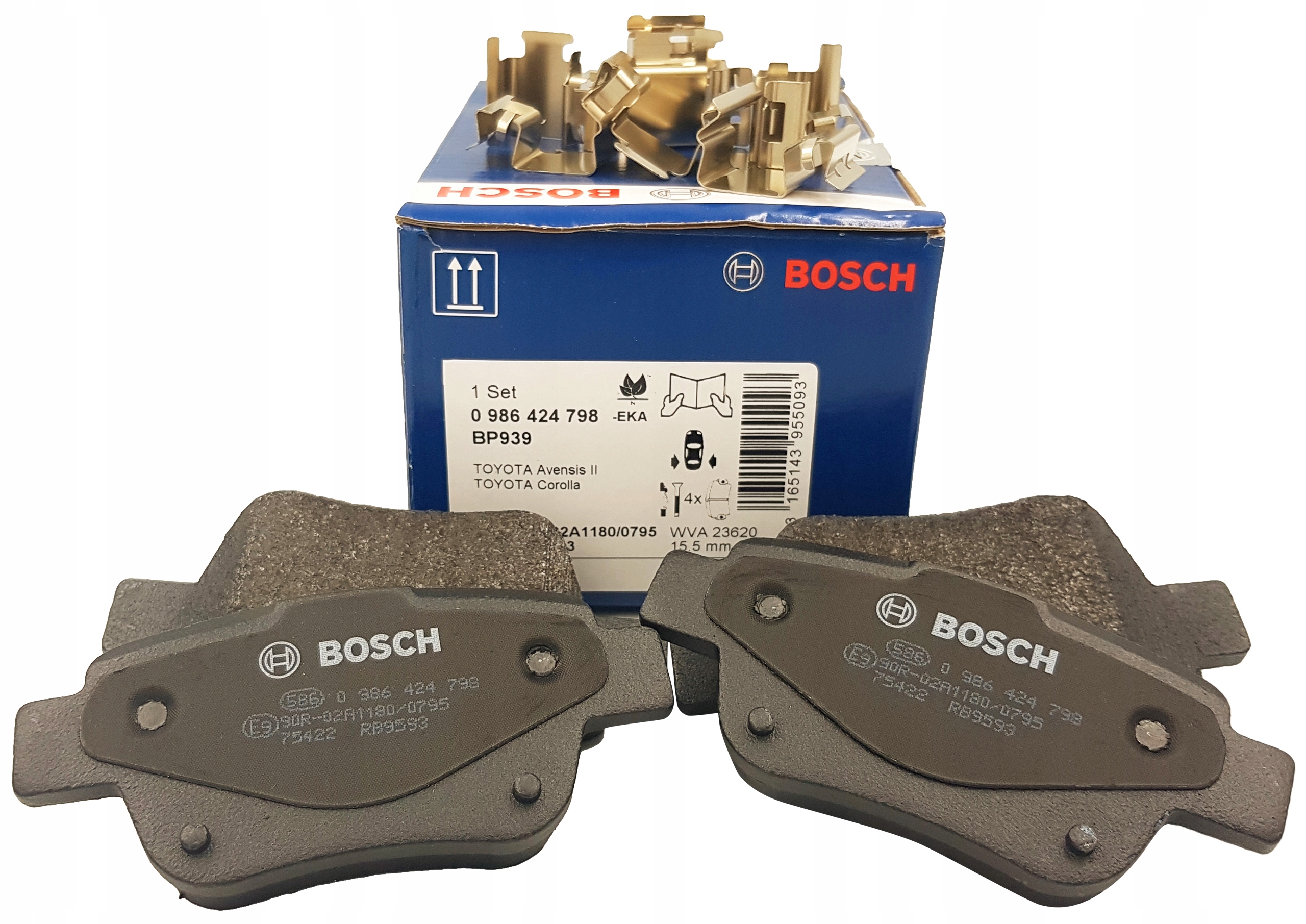 0 986 - TOYOTA AVENSIS T25 COROLLA гальмівні колодки задні