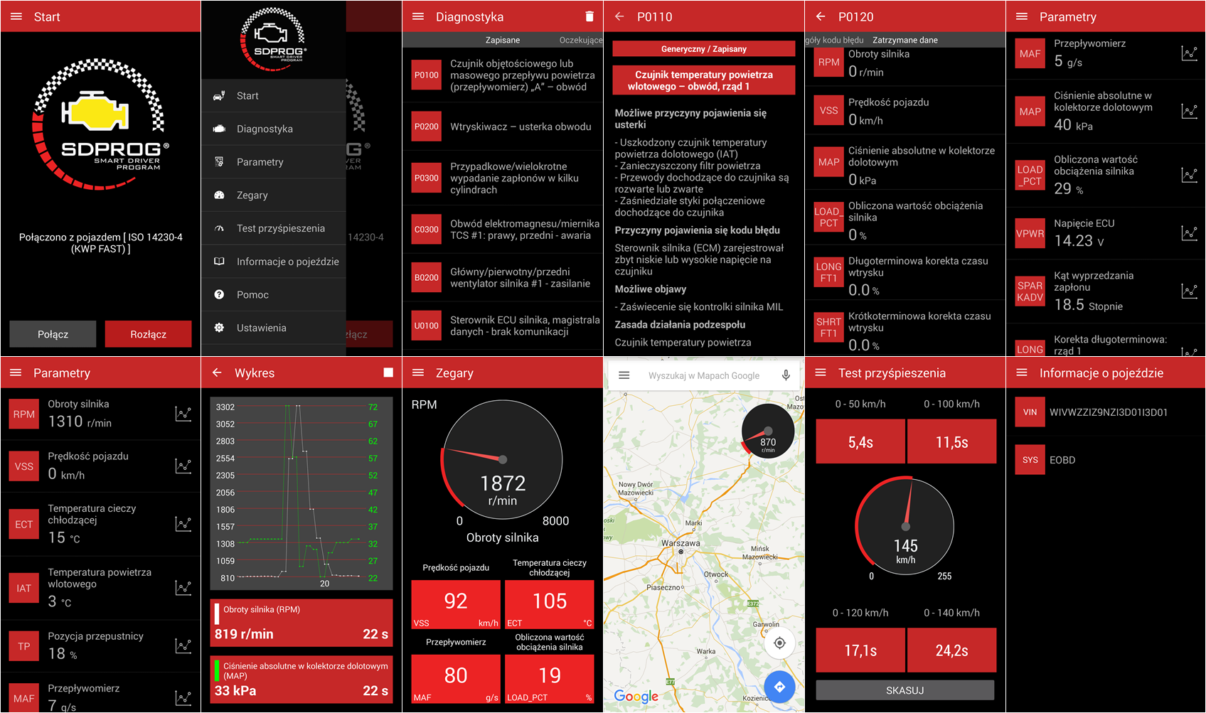 Interfejs WiFi OBD2 ELM327 + PL SDPROG Opel Ford Marka inna