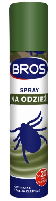 

Bros Spray Na Odzież Odstrasza Zabija Kleszcze 0,9