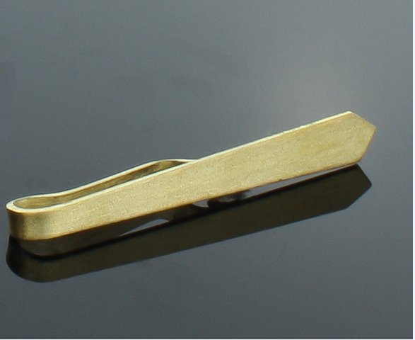 Na prezent spinka krawat mosiądz gładka matowana Materiał inny