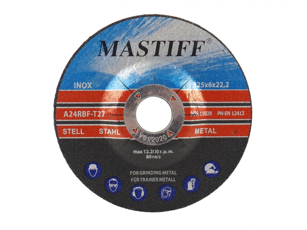 

Tarcze Do Szlifowania Metalu 125/6 mm Mastiff