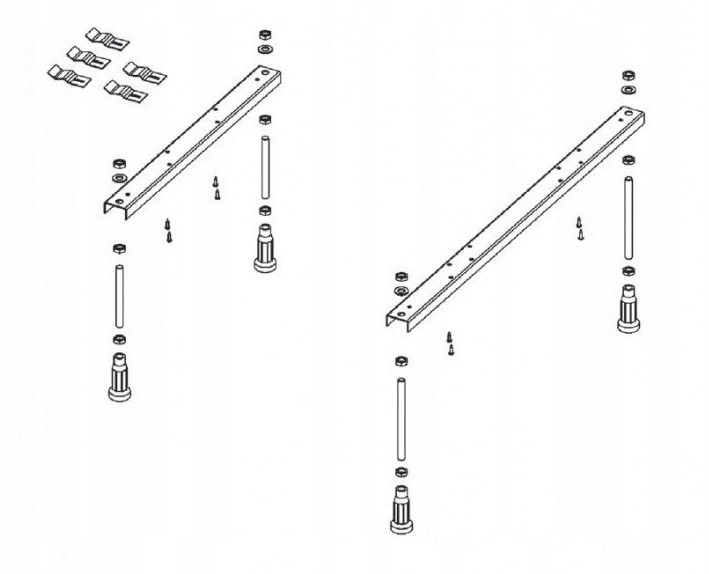 WANNA RIHO GETA 170X90 BA88 PRAW+NOŚNIK+NOGI+SYFON Linia GETA