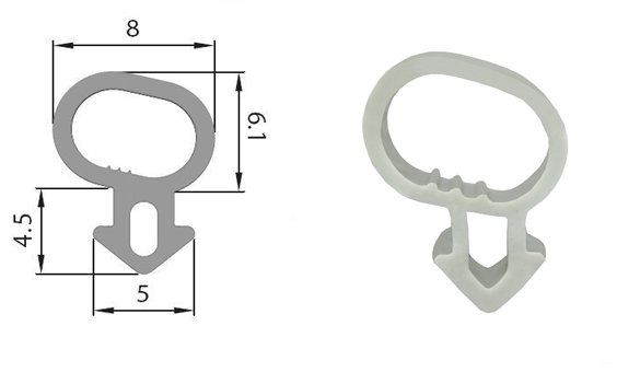 Uszczelki uszczelka do okien PCV okna PANORAMA Kod producenta KP-1A