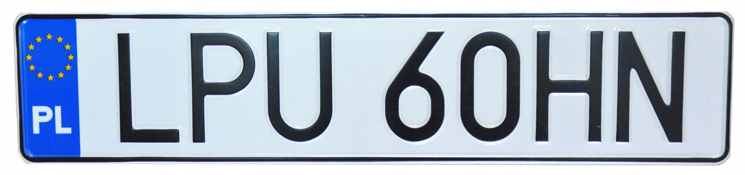 Polska Tablica Tłoczona Odblaskowa Aluminiowa Stan opakowania oryginalne