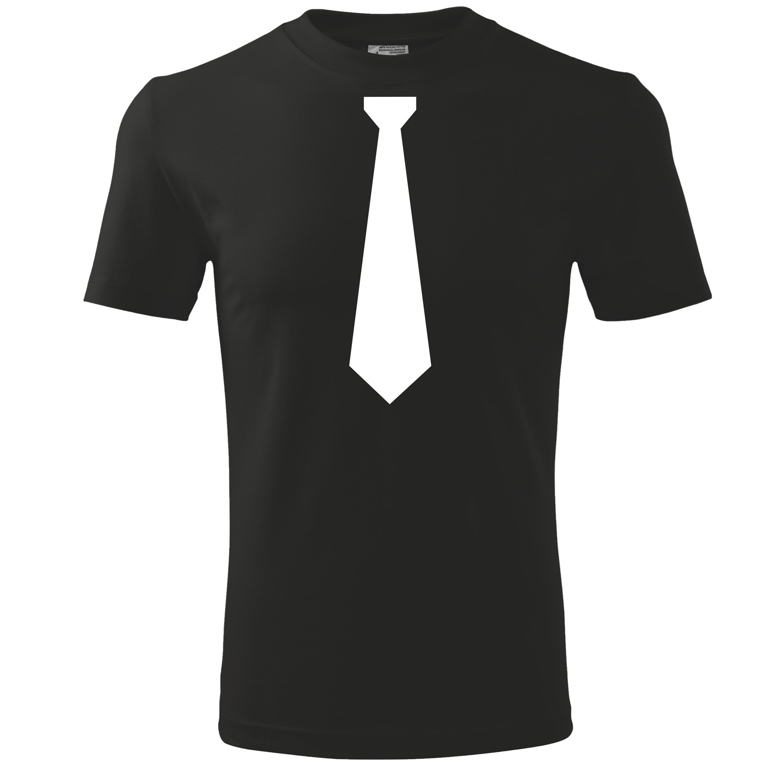 

T-shirt nadruk krawat muszka śmieszne koszulki L
