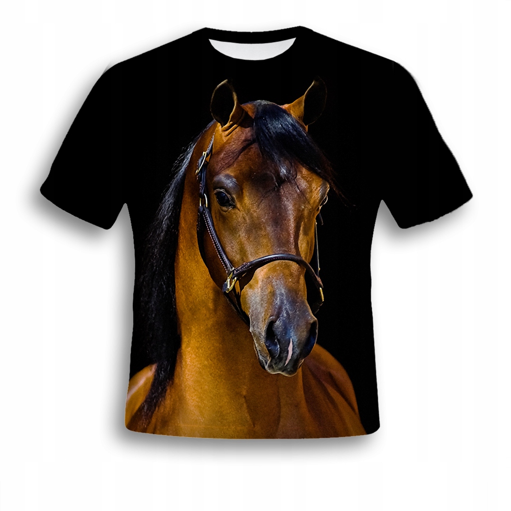 KOSZULKA FULLPRINT T-shirt KOŃ S NADRUK 3D POLSKA