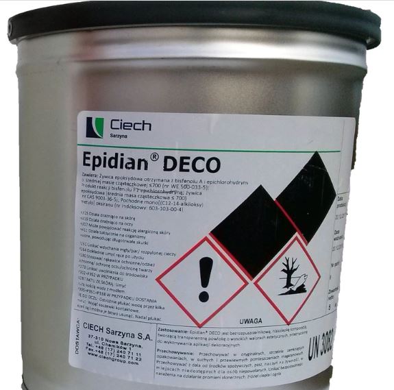 Epoxidová živica epidian Deco ciech Sarzyna 5 kg