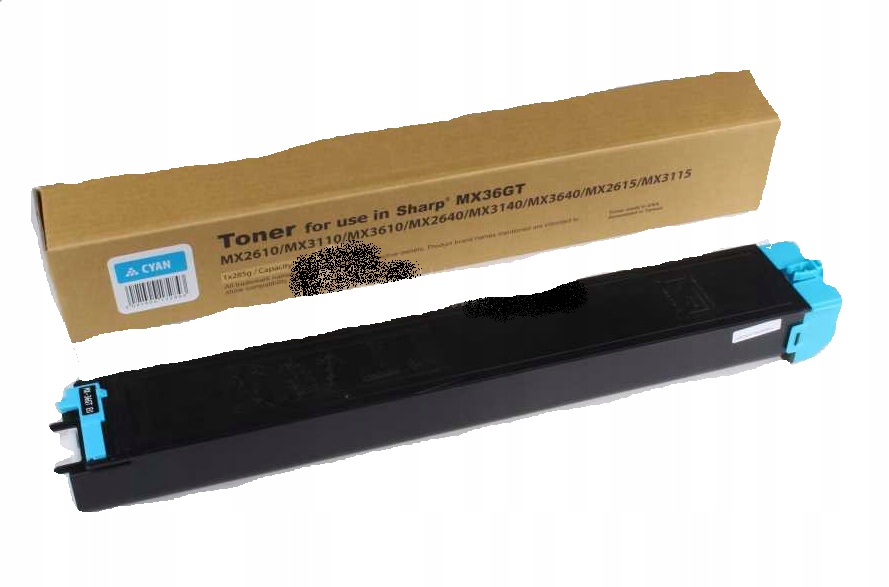 Toner do Sharp MX36GTCA Cyan MX2610 MX3110 MX3610