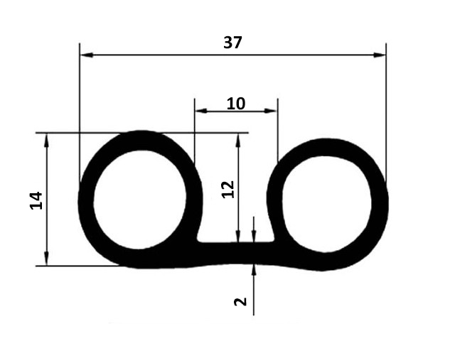USZCZELKA SP-118A DO CHŁODNI DRZWI GARAŻU BRAM Marka STOMIL