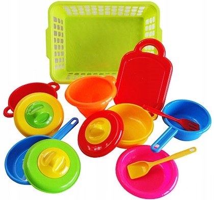 DUŻE GARNUSZKI GARNKI ZESTAW KUCHNIA KOSZYK PL Wiek dziecka 18 m +