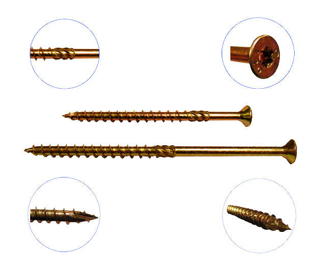 

Wkręty do drewna ciesielskie 5x70 Torx 200szt.