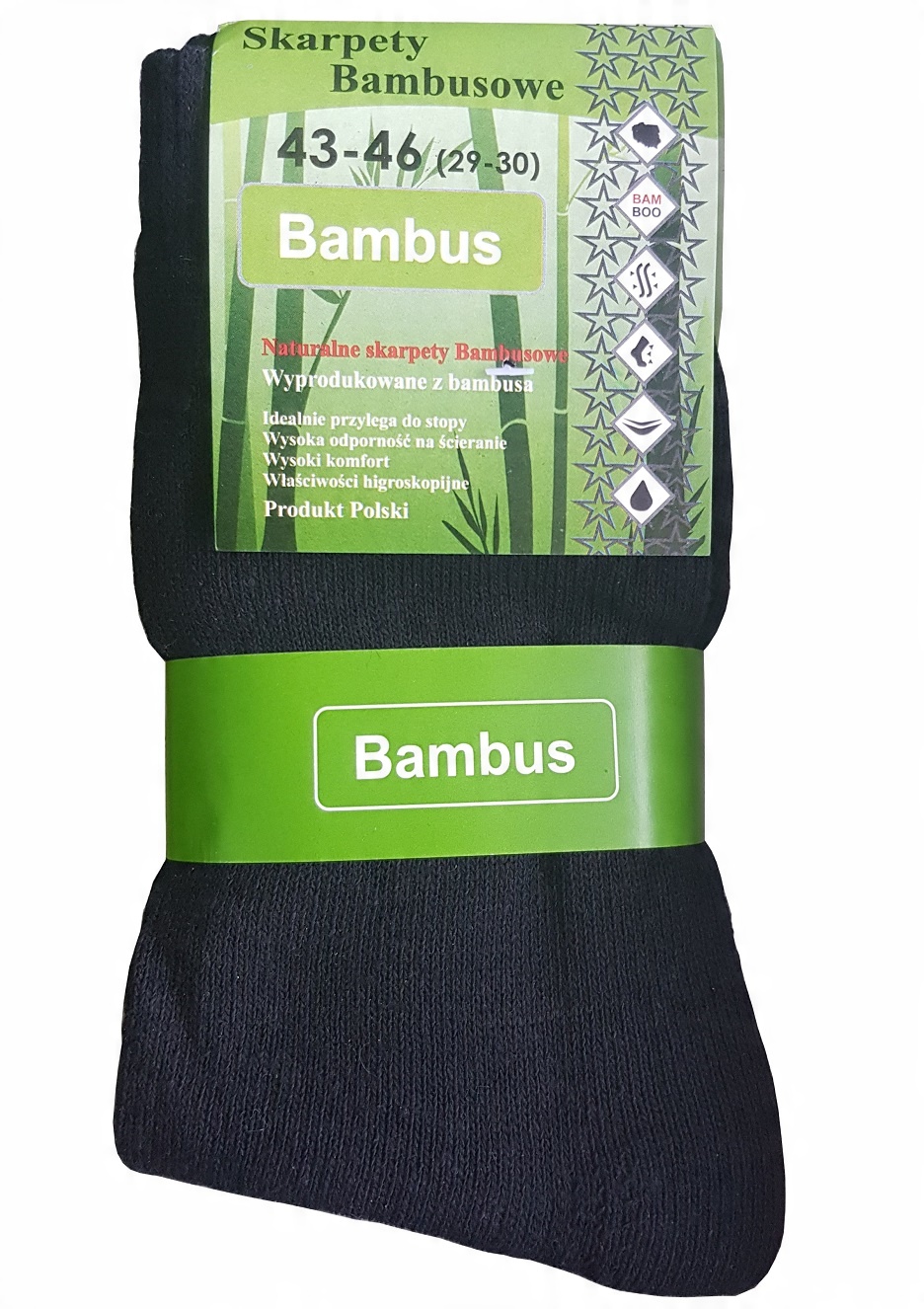 

10x Bambusowe Skarpety Antybakteryjne Męskie 39-46