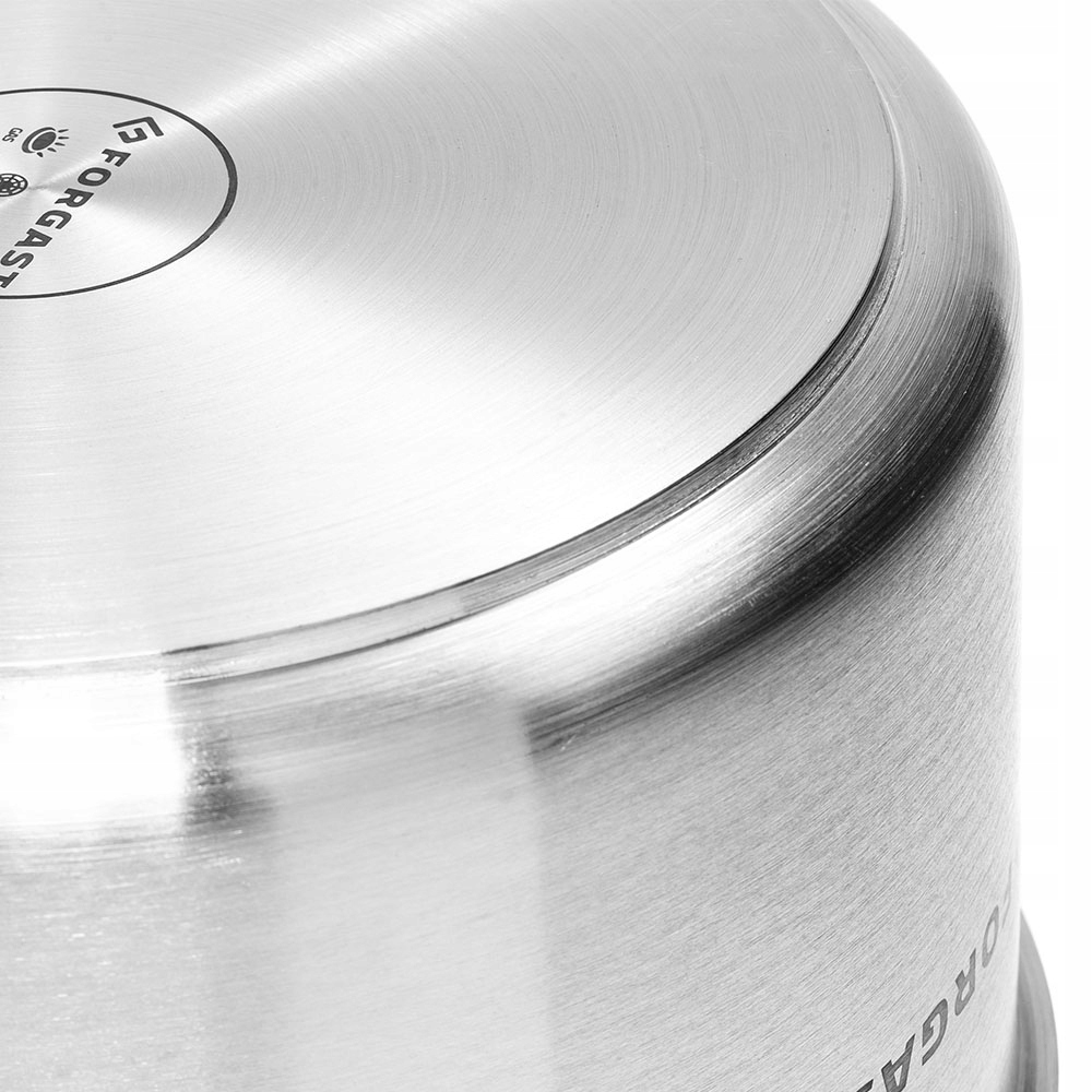 FORGAST GARNEK STALOWY ŚREDNI+POKRYWKA 2L FG02002 Pojemność 2 l