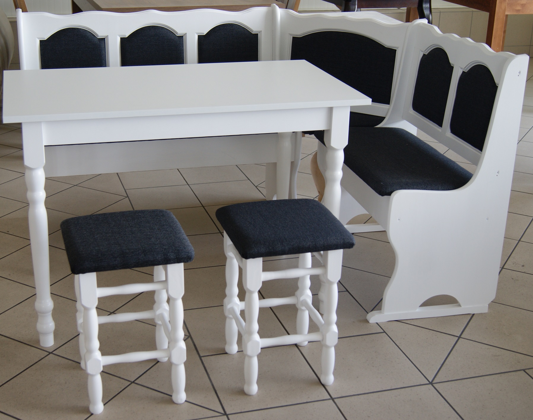 Narożnik kuchenny biały drewniany N4 kasetonowy Kod producenta n4