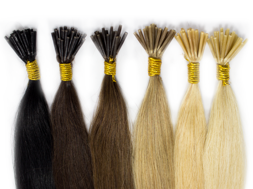 PASEMKA NA RINGI MIKRORINGI DOCZEPIANE WŁOSY 40 CM 1B bardzo ciemny brąz Marka MODERN-HAIR