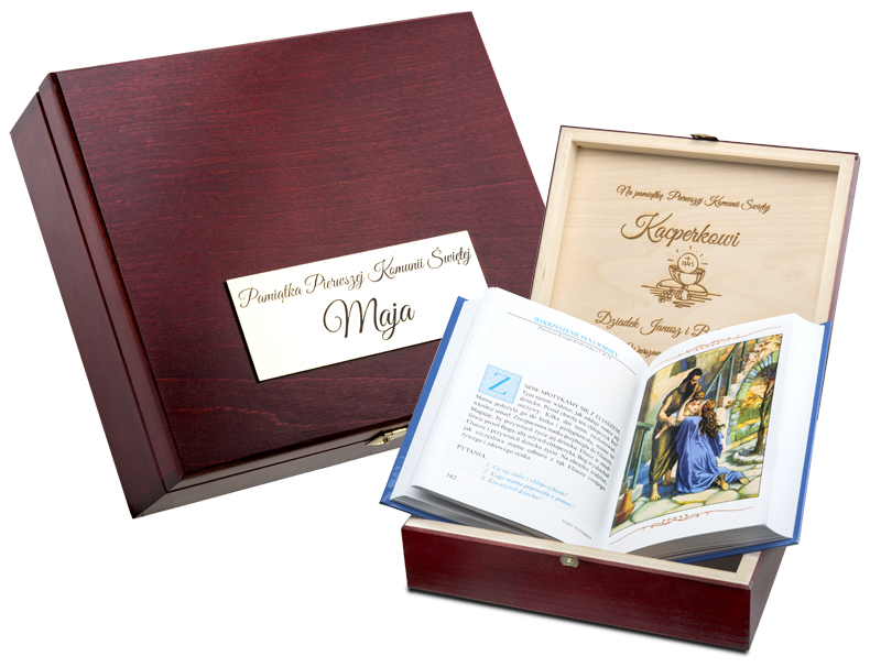 

Biblia Pismo Święte Komunia Chrzest Pudełko Grawer