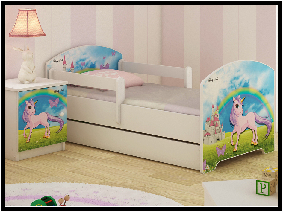 Łóżko dziecięce 160X80 BABY BOO materac + szuflada Płeć Chłopcy Dziewczynki