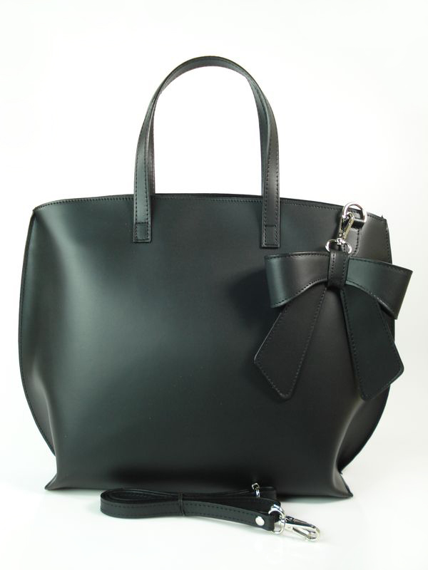 

Vera Pelle Skóra Shopper Bag Kokarda A4 Czarna