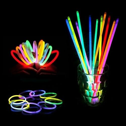 ŚWIECĄCE MAGICZNE OPASKI FLUORESENCYJNE MODNE 100x EAN (GTIN) 8595138589302