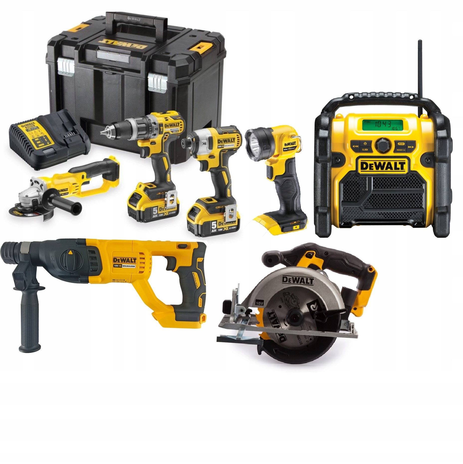 DeWalt 18V akumulátorová sada náradia 5Ah NEW na batérie elektrického náradia