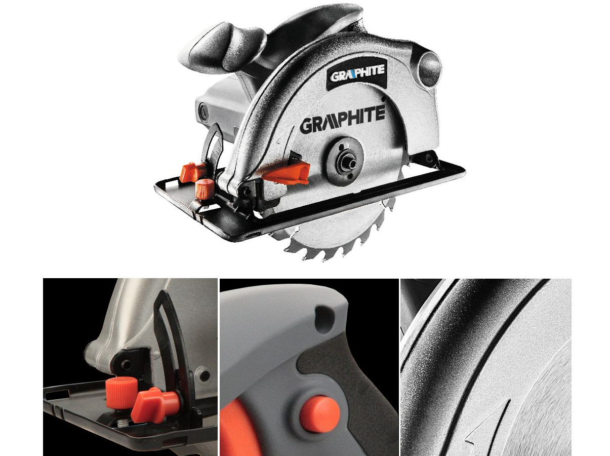 Graphite Kotoučová Pila 58G488 Kufr 2 Kotouče