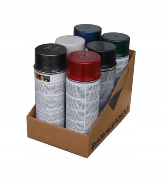 

Zestaw Lakier Spray Metalik 6 x 400ML Kolor MIX