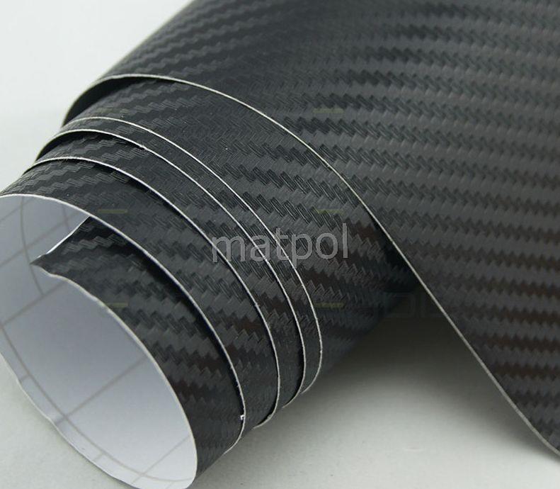 152x 500 okleina CARBON folia MASKA + DACH + KLAPA Długość 500 cm