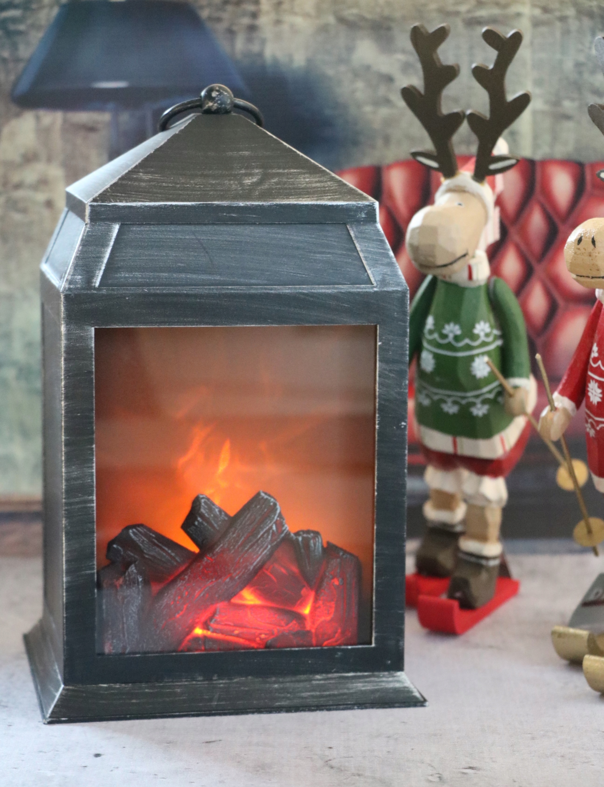 LAMPION LED KOMINEK IMITACJA OGNIA LATARENKA 26 CM EAN (GTIN) 8712442979661