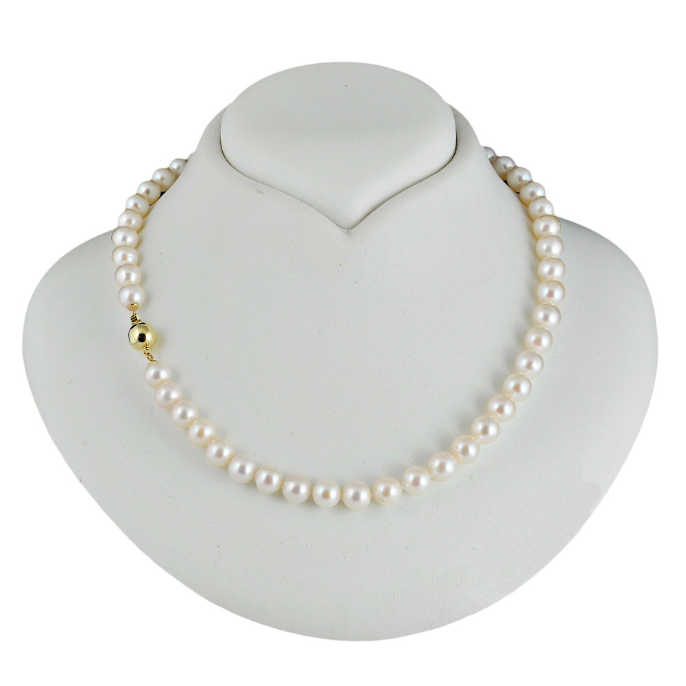 Exkluzivní Zlatý Náhrdelník Z Mořských Perel Akoya