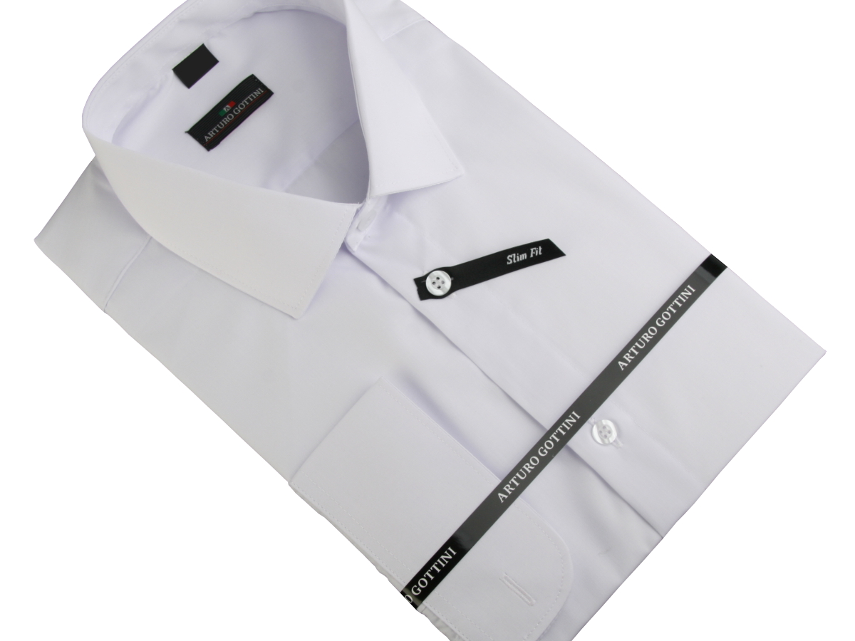 KOSZULA BIAŁA GŁADKA 35/36 170-176 SUPER SLIM Rozmiar kołnierzyka 36