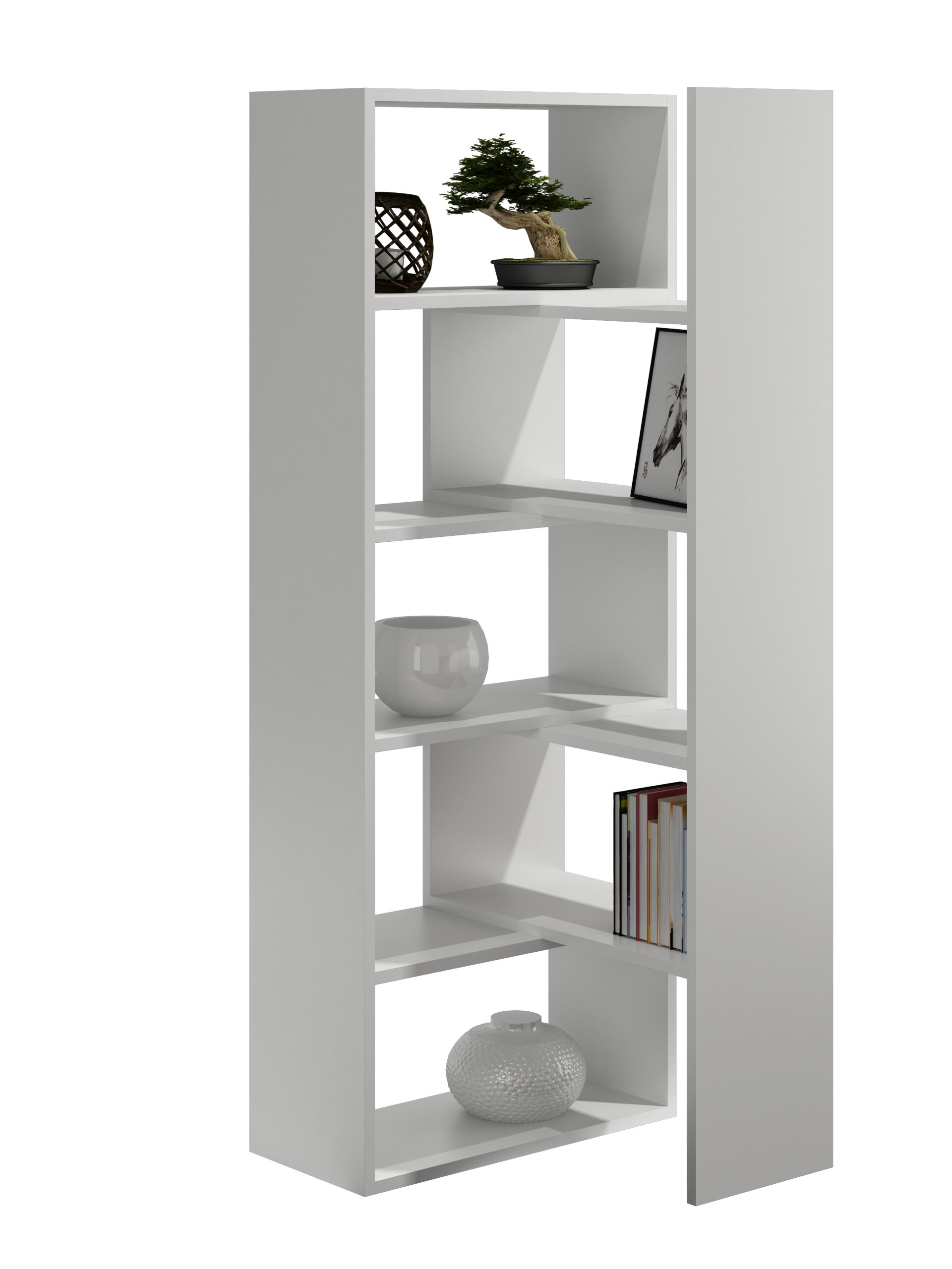 REGAŁ R2 ROZSUWANY ROZKŁADANY NOWOCZESNY SONOMA Wysokość mebla 185 cm