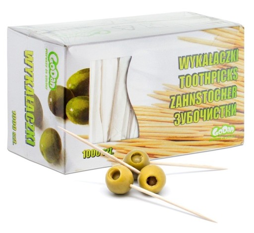 

Wykałaczki zapapierkowane koreczki (1000szt) grill