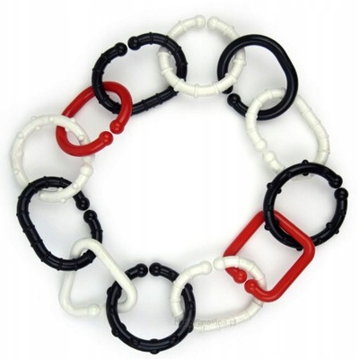 Łańcuszek KÓŁKA 12 SZT. kolorowa ZAWIESZKA zaczep EAN (GTIN) 5905094770905