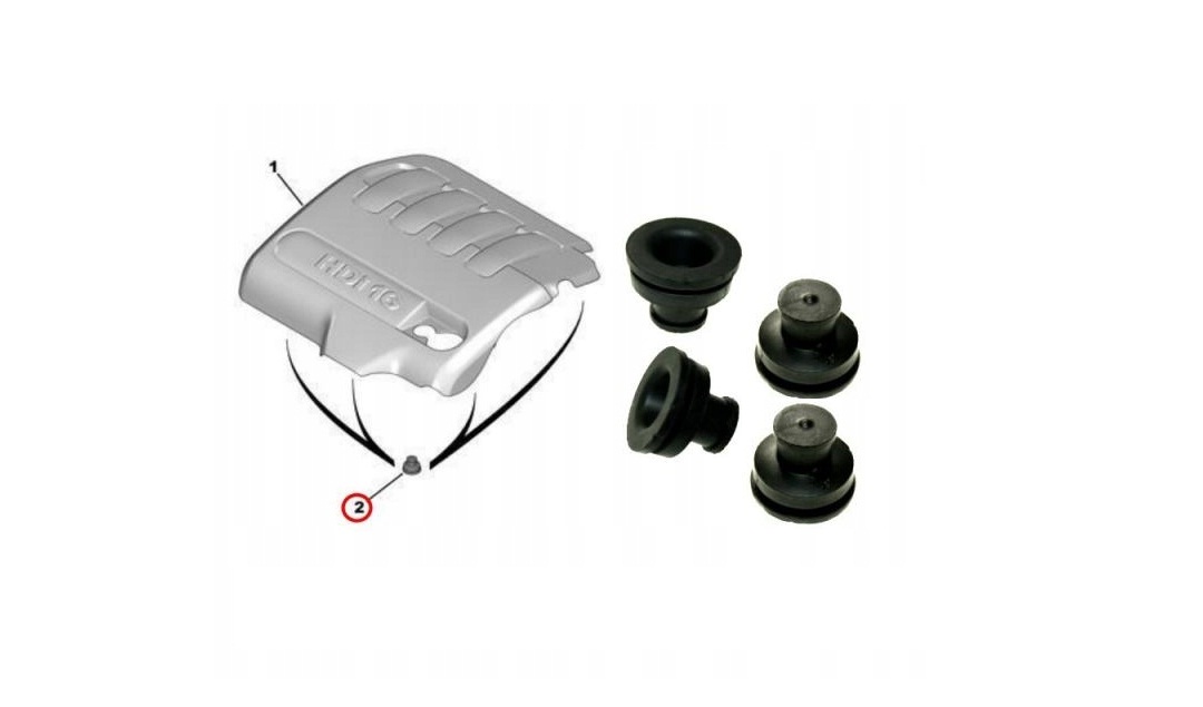 GUMA OSŁONY GÓRNEJ SILNIKA 2.0 HDI CITROEN C4 C5 Producent części Inny