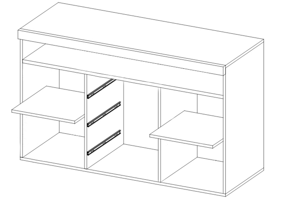 Komoda szafka do salonu 130 cm Biała Marka Helvetia