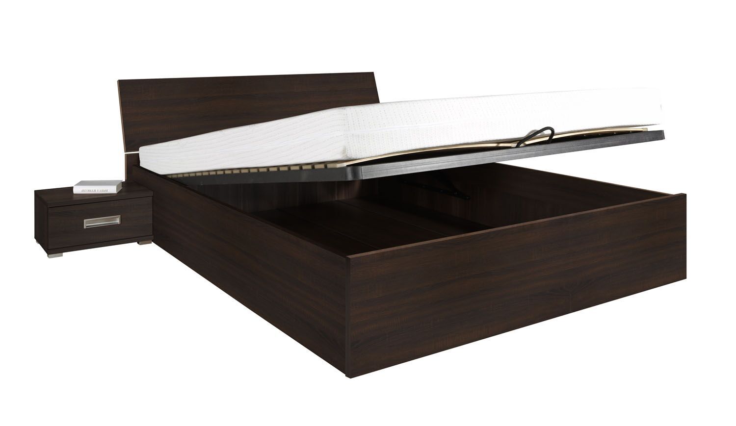

Łóżko łoże 140x200 cm białe śliwa wenge sonoma PA7