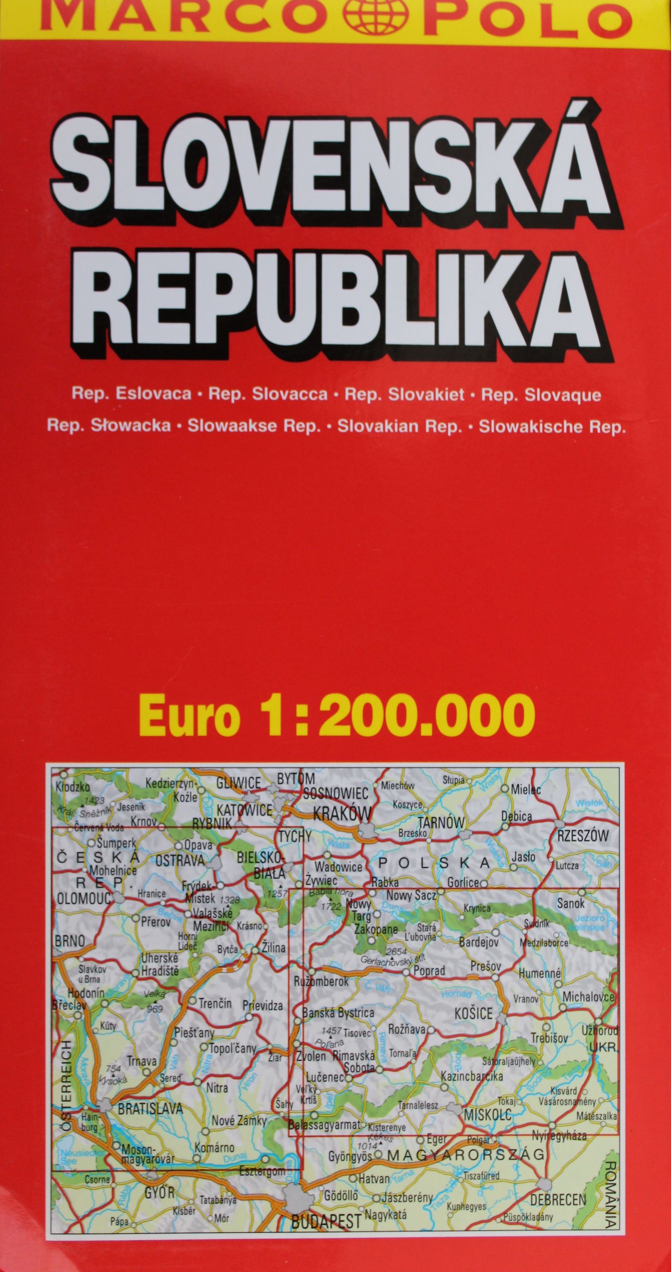 СЛОВАКИЯ КАРТА MARCO POLO