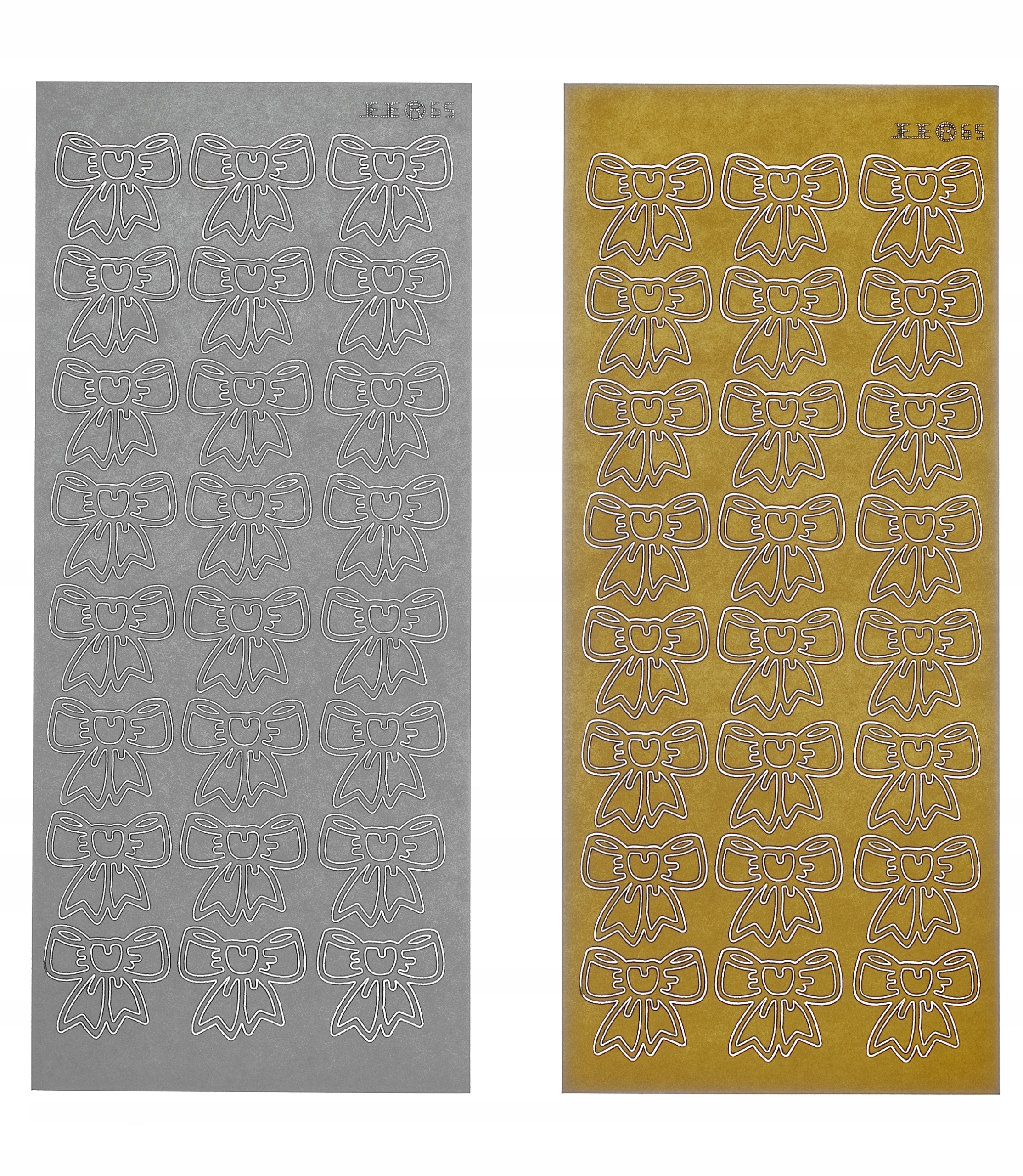 STICKERSY NAKLEJKI KOKARDKI nr JO-262 Kolor dominujący złoty